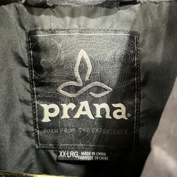 PrAna Jacket Mens XXL Gray Lined Medium Weight Full Zip Outdoors Workwear - Picture 3 of 8